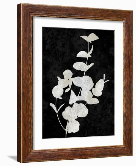 Nature White on Black I-Danielle Carson-Framed Art Print