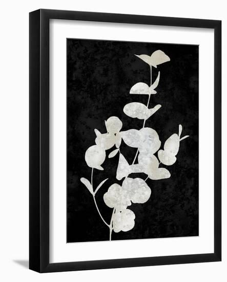 Nature White on Black I-Danielle Carson-Framed Art Print