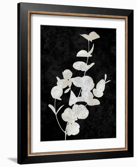 Nature White on Black I-Danielle Carson-Framed Art Print