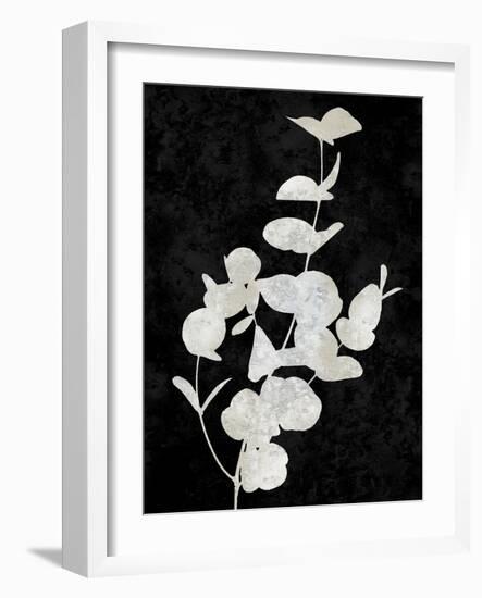 Nature White on Black I-Danielle Carson-Framed Art Print