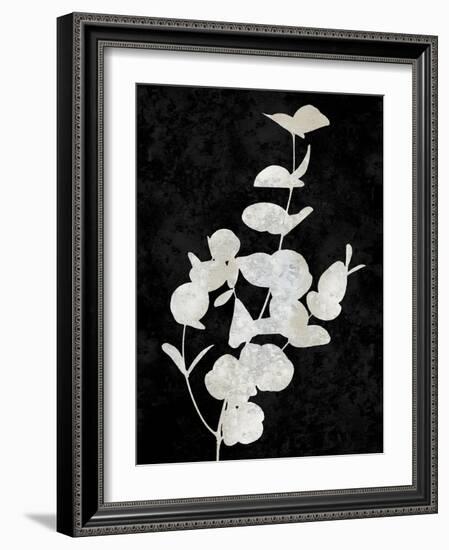 Nature White on Black I-Danielle Carson-Framed Art Print