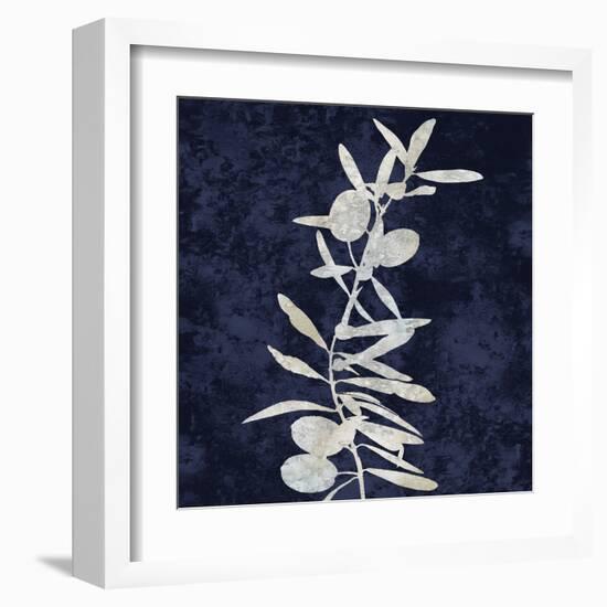 Nature White on Blue IV-Danielle Carson-Framed Art Print