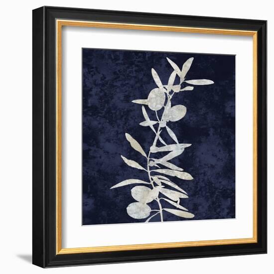 Nature White on Blue IV-Danielle Carson-Framed Art Print