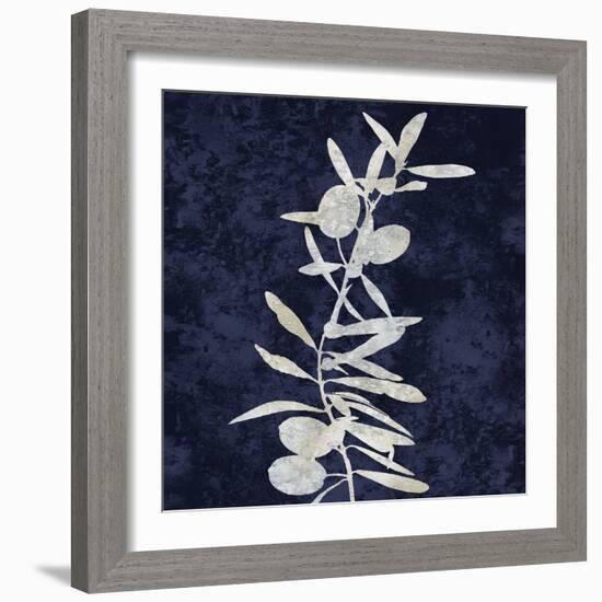 Nature White on Blue IV-Danielle Carson-Framed Art Print