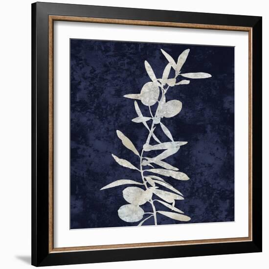 Nature White on Blue IV-Danielle Carson-Framed Art Print