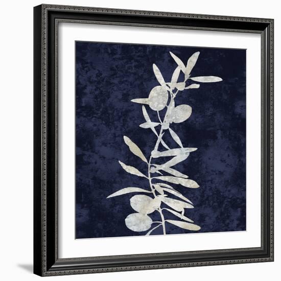 Nature White on Blue IV-Danielle Carson-Framed Art Print