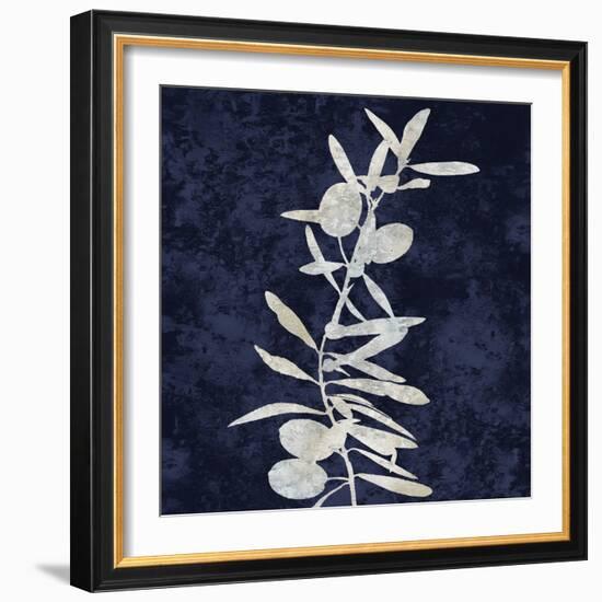 Nature White on Blue IV-Danielle Carson-Framed Art Print