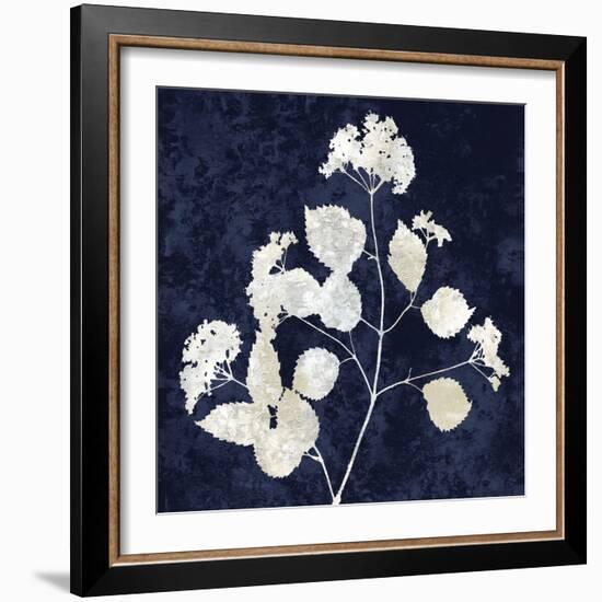 Nature White on Blue VI-Danielle Carson-Framed Art Print