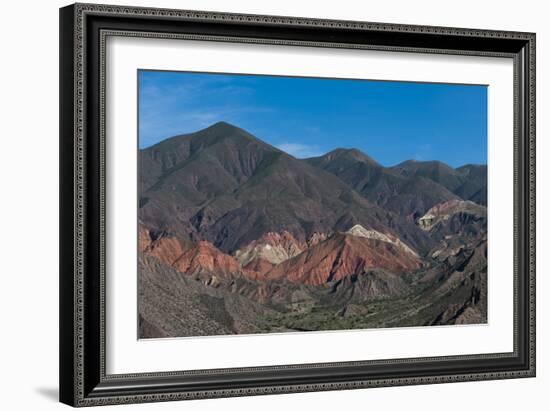 Nature works its magic with stone, famous for its palette of colors, Jujuy province, Argentina-Alex Treadway-Framed Photographic Print