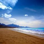Cofete Fuerteventura Barlovento Beach at Canary Islands of Spain-Naturewolrd-Framed Premier Image Canvas