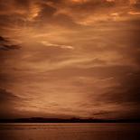 La Albufera Lake Sunset in El Saler of Valencia at Spain-Naturewolrd-Framed Photographic Print