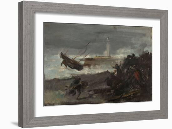 Naufrage dans le port de Dieppe-Jean-Baptiste Carpeaux-Framed Giclee Print