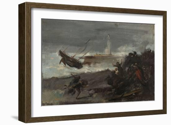 Naufrage dans le port de Dieppe-Jean-Baptiste Carpeaux-Framed Giclee Print