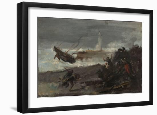 Naufrage dans le port de Dieppe-Jean-Baptiste Carpeaux-Framed Giclee Print