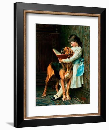 Naughty Boy or Compulsory Education-Briton Rivi?re-Framed Premium Giclee Print