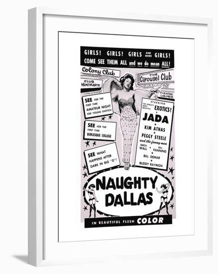 Naughty Dallas-null-Framed Art Print