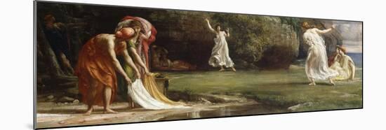 Nausicaa and her Maidens playing at Ball-Edward John Poynter-Mounted Giclee Print