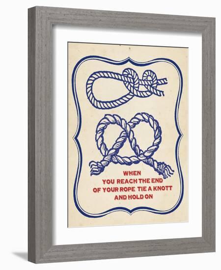 Nautical Advice 4-Z Studio-Framed Art Print