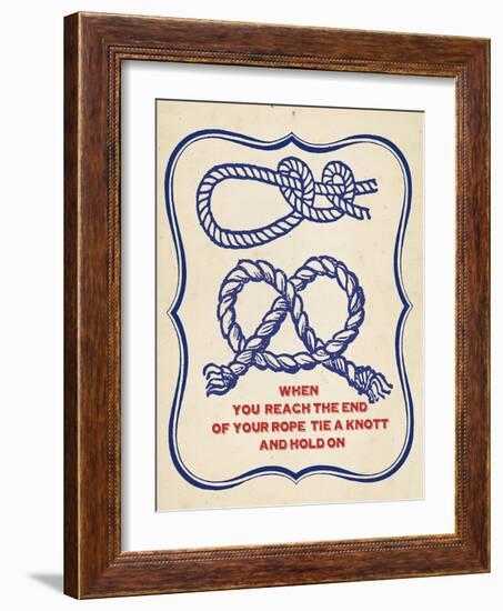 Nautical Advice 4-Z Studio-Framed Art Print