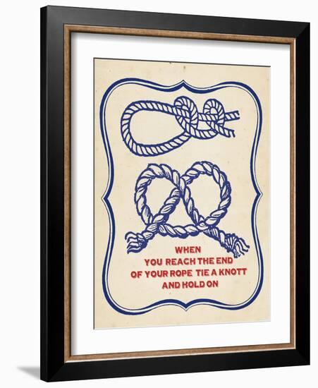 Nautical Advice 4-Z Studio-Framed Art Print