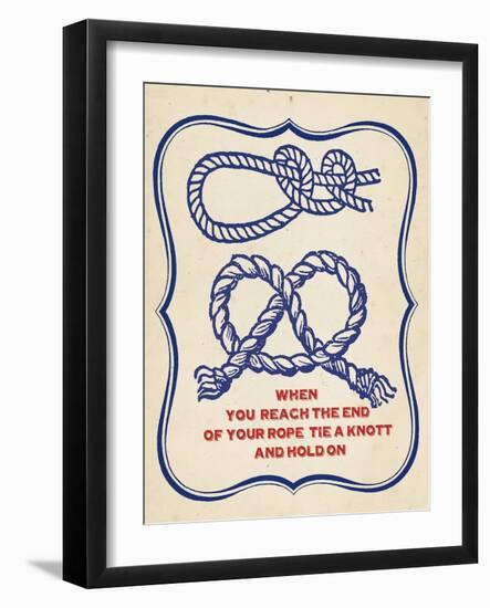 Nautical Advice 4-Z Studio-Framed Art Print