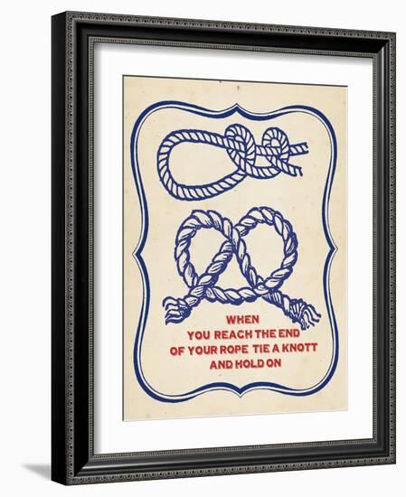 Nautical Advice 4-Z Studio-Framed Art Print