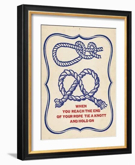 Nautical Advice 4-Z Studio-Framed Art Print