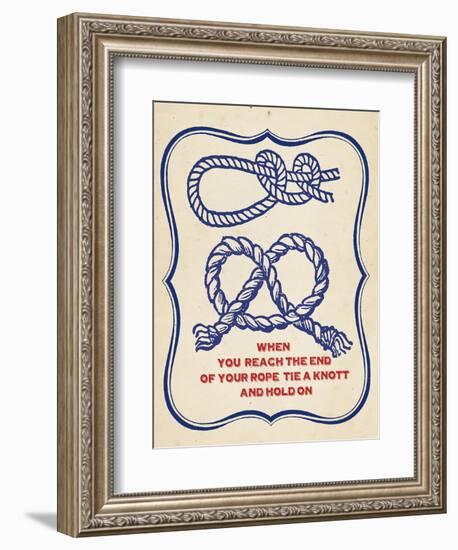 Nautical Advice 4-Z Studio-Framed Art Print