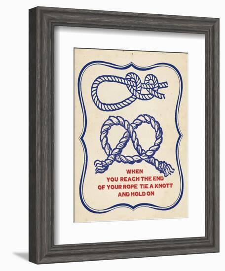 Nautical Advice 4-Z Studio-Framed Art Print