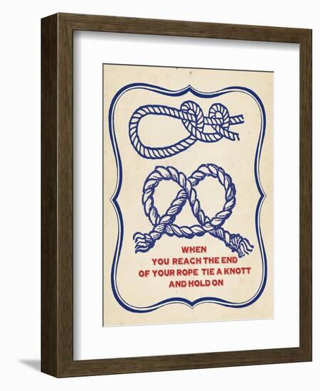 Nautical Advice 4-Z Studio-Framed Art Print