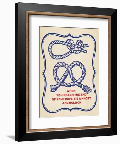 Nautical Advice 4-Z Studio-Framed Art Print