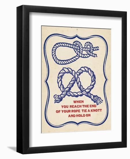 Nautical Advice 4-Z Studio-Framed Art Print