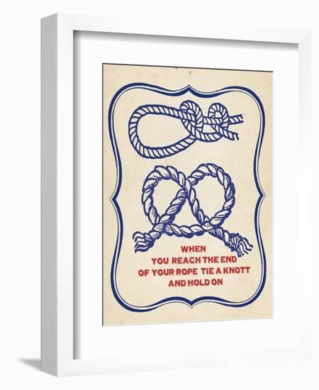 Nautical Advice 4-Z Studio-Framed Art Print