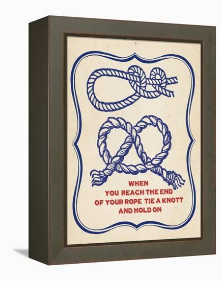 Nautical Advice 4-Z Studio-Framed Stretched Canvas