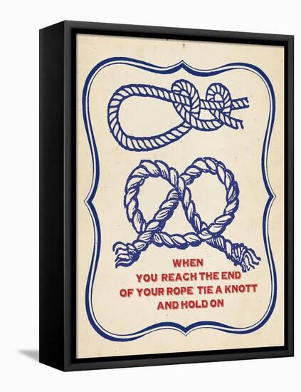 Nautical Advice 4-Z Studio-Framed Stretched Canvas