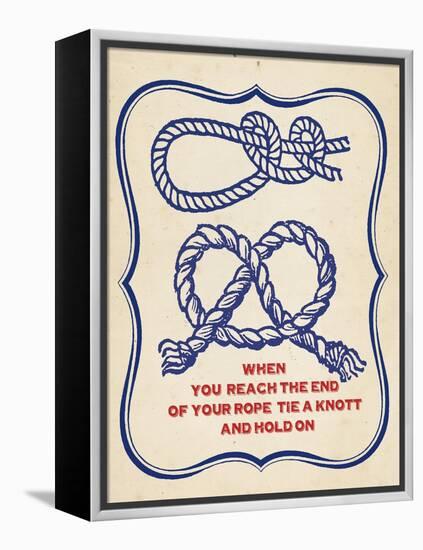 Nautical Advice 4-Z Studio-Framed Stretched Canvas