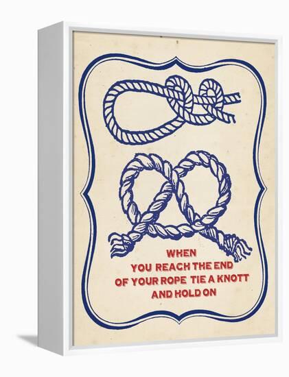 Nautical Advice 4-Z Studio-Framed Stretched Canvas