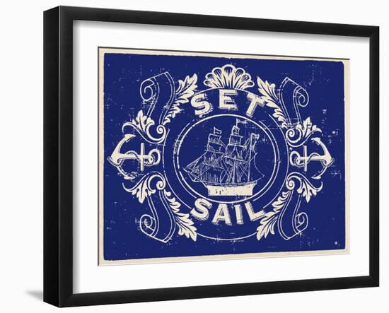 Nautical Advice 8-Z Studio-Framed Art Print