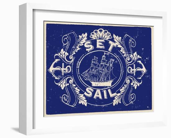 Nautical Advice 8-Z Studio-Framed Art Print