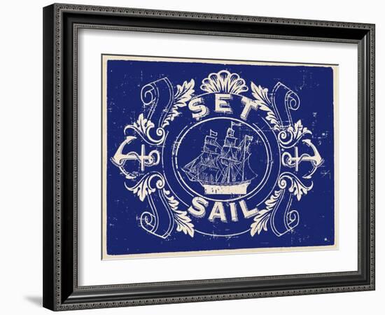 Nautical Advice 8-Z Studio-Framed Art Print