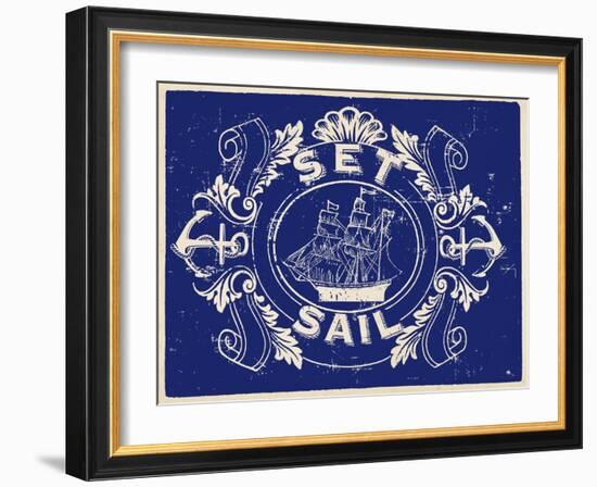 Nautical Advice 8-Z Studio-Framed Art Print