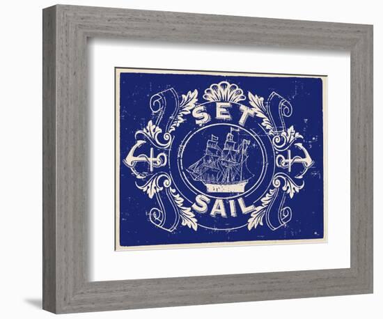 Nautical Advice 8-Z Studio-Framed Art Print