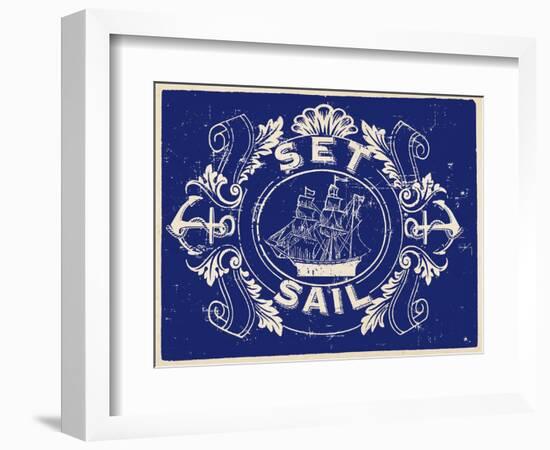 Nautical Advice 8-Z Studio-Framed Art Print