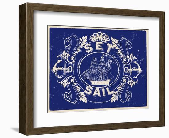 Nautical Advice 8-Z Studio-Framed Premium Giclee Print