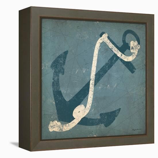 Nautical Anchor Blue-Ryan Fowler-Framed Stretched Canvas