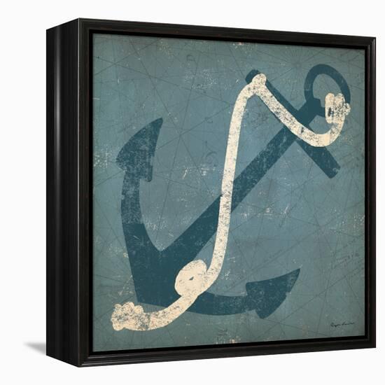 Nautical Anchor Blue-Ryan Fowler-Framed Stretched Canvas