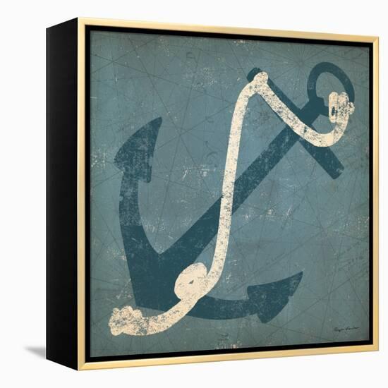 Nautical Anchor Blue-Ryan Fowler-Framed Stretched Canvas