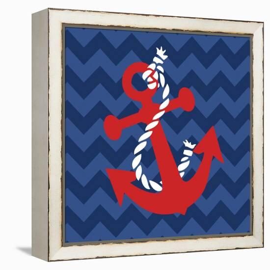 Nautical Anchor-N. Harbick-Framed Stretched Canvas