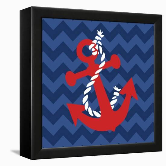 Nautical Anchor-N. Harbick-Framed Stretched Canvas