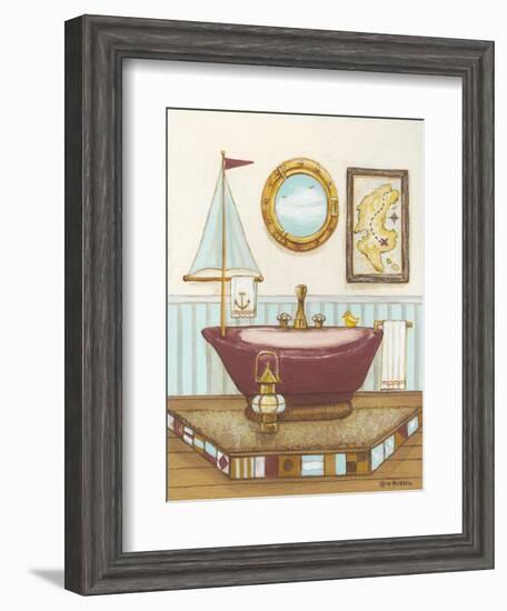 Nautical Bath I-Wendy Russell-Framed Art Print